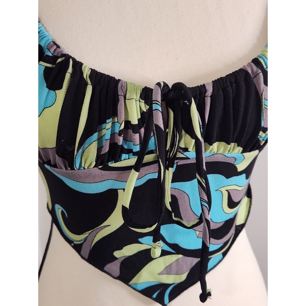 Urban Outfitters Multicolor  Spagetti Strap Y2K Sz XS Retro Beach Night‎ out - Picture 5 of 7